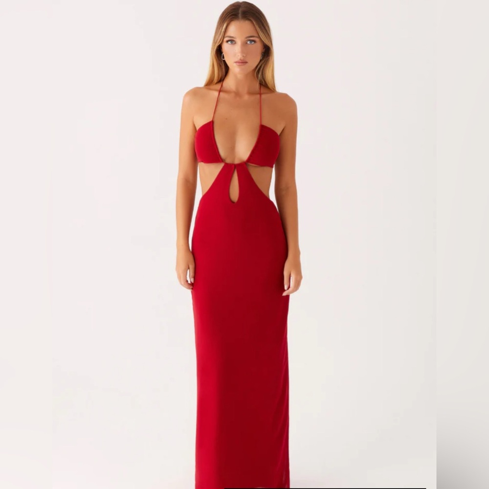 Peppermayo Hallie Maxi Dress - Red